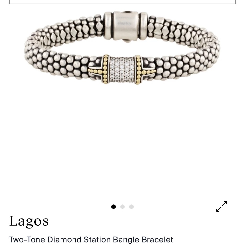 LAGOS Silver and Gold Beaded Bracelet